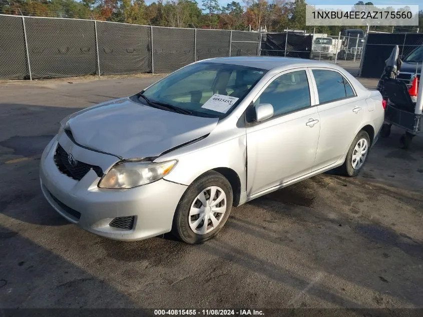 2010 Toyota Corolla Le VIN: 1NXBU4EE2AZ175560 Lot: 40815455