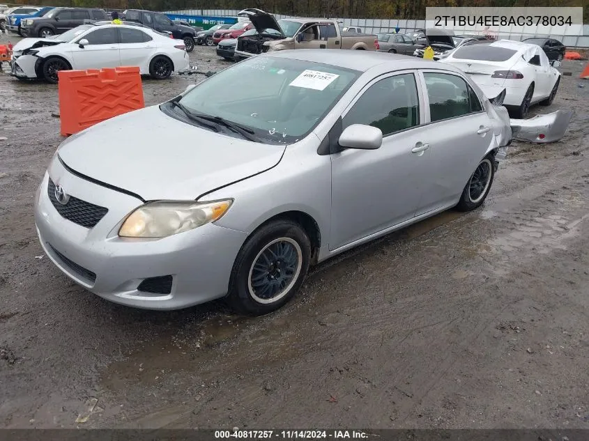 2010 Toyota Corolla Le VIN: 2T1BU4EE8AC378034 Lot: 40817257