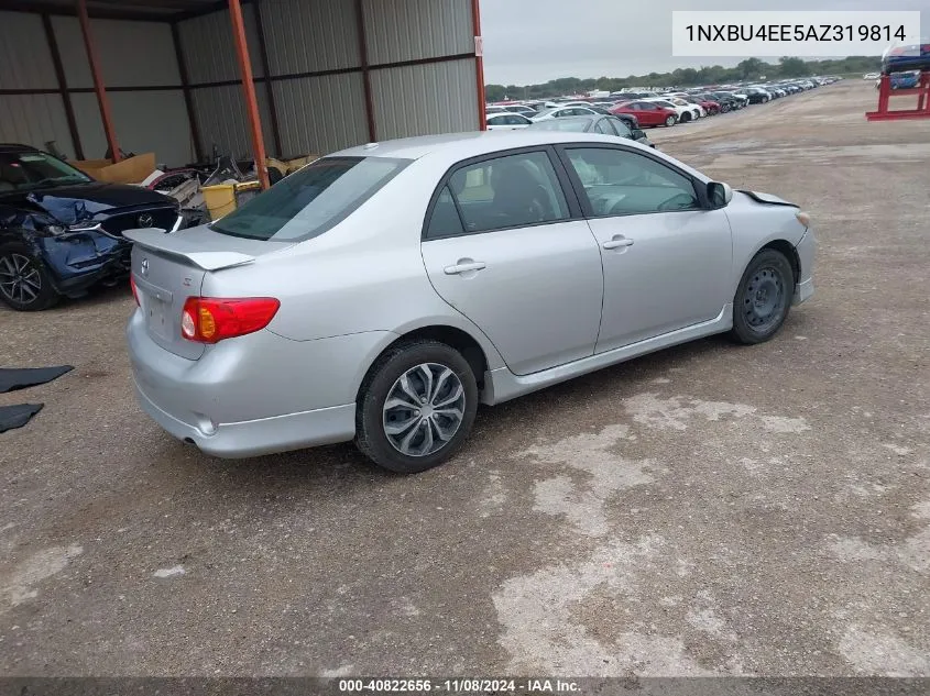 2010 Toyota Corolla S VIN: 1NXBU4EE5AZ319814 Lot: 40822656