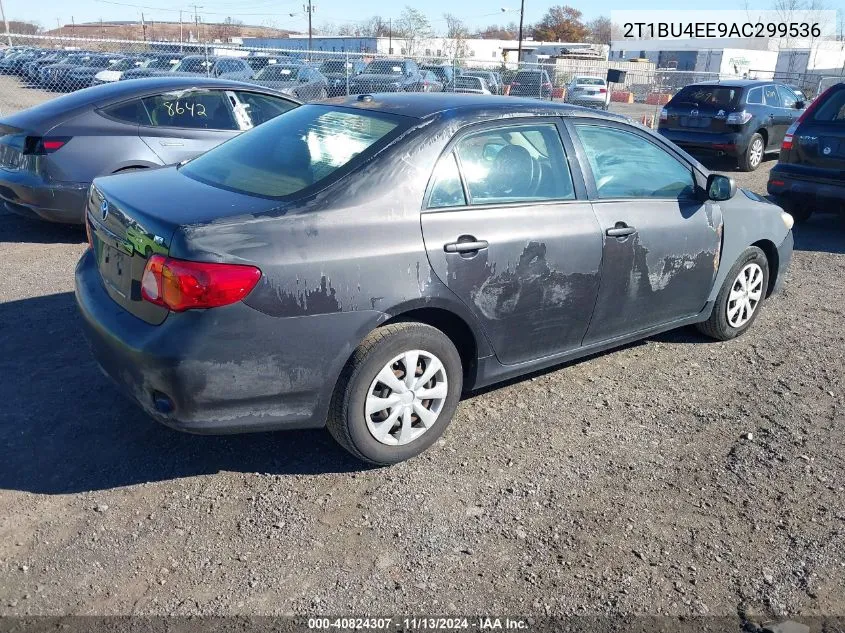 2010 Toyota Corolla Le VIN: 2T1BU4EE9AC299536 Lot: 40824307