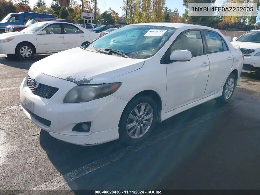 2010 Toyota Corolla S VIN: 1NXBU4EE0AZ252605 Lot: 40828436