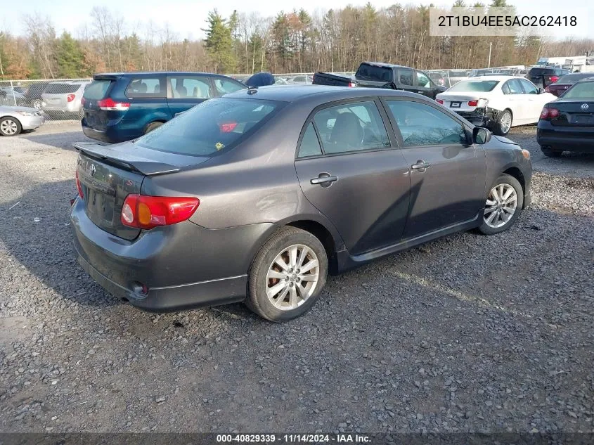 2T1BU4EE5AC262418 2010 Toyota Corolla S