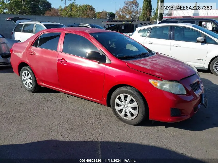 2010 Toyota Corolla VIN: 1NXBU4EE8AZ287389 Lot: 40829520