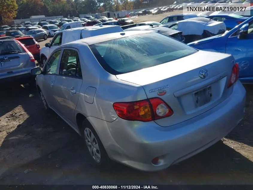 2010 Toyota Corolla Le VIN: 1NXBU4EE8AZ190127 Lot: 40830068