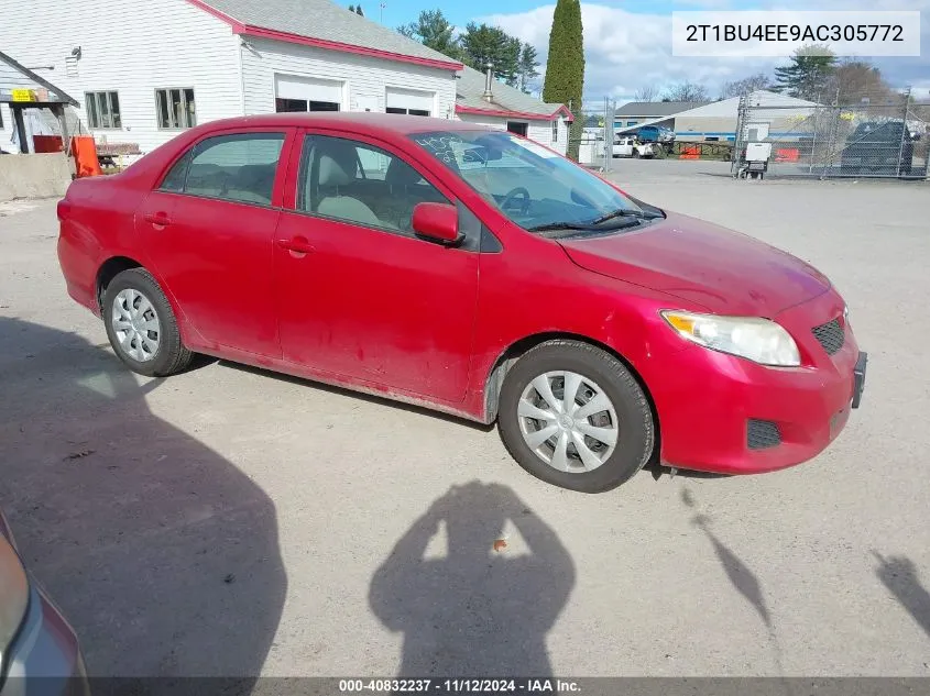 2010 Toyota Corolla Le VIN: 2T1BU4EE9AC305772 Lot: 40832237