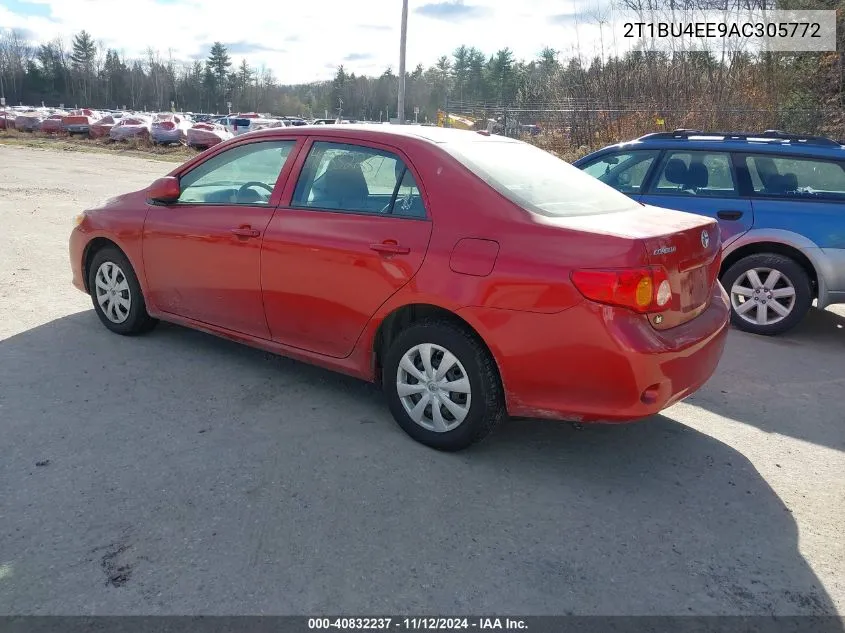 2010 Toyota Corolla Le VIN: 2T1BU4EE9AC305772 Lot: 40832237