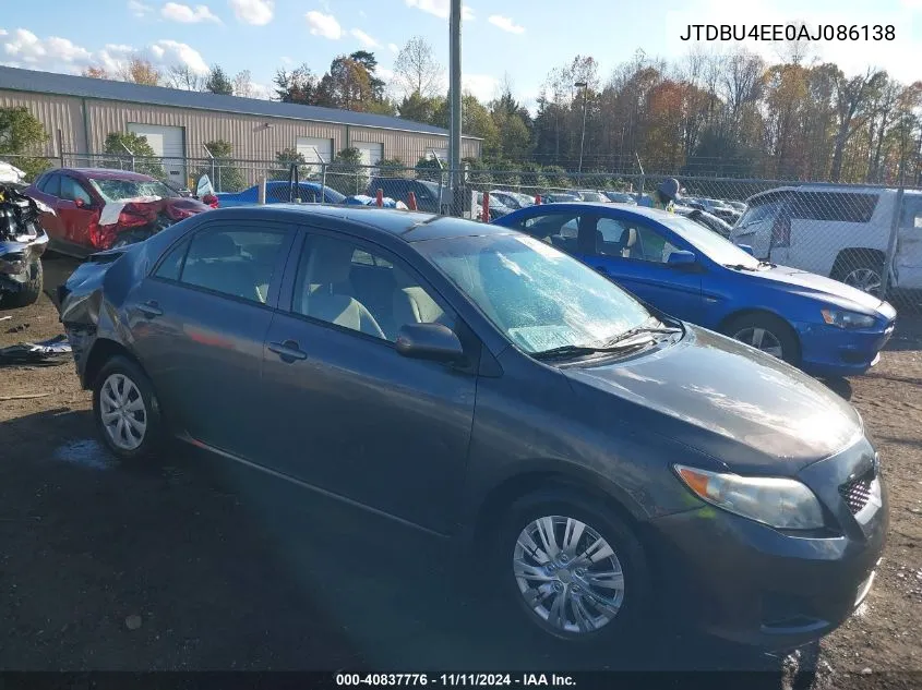 2010 Toyota Corolla Le VIN: JTDBU4EE0AJ086138 Lot: 40837776