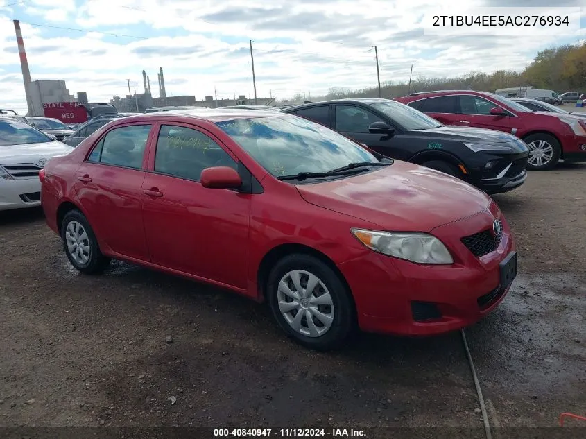 2010 Toyota Corolla Le VIN: 2T1BU4EE5AC276934 Lot: 40840947