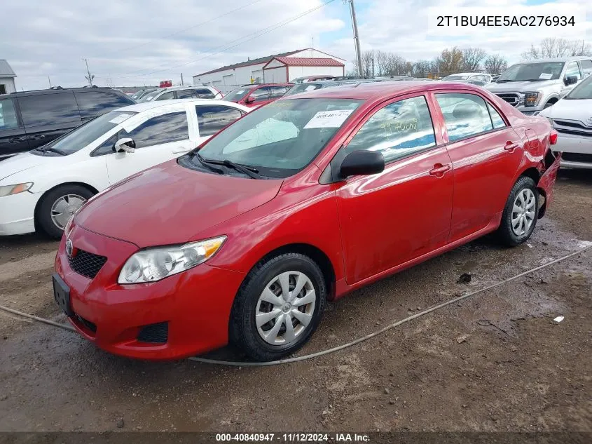 2010 Toyota Corolla Le VIN: 2T1BU4EE5AC276934 Lot: 40840947