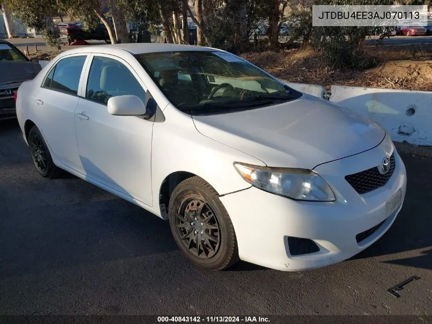 2010 Toyota Corolla Le VIN: JTDBU4EE3AJ070113 Lot: 40843142