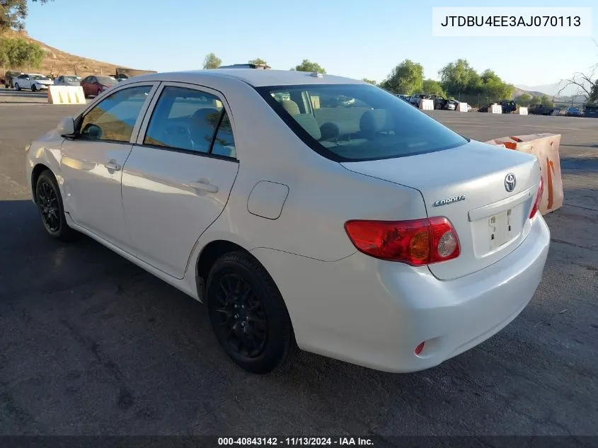 2010 Toyota Corolla Le VIN: JTDBU4EE3AJ070113 Lot: 40843142