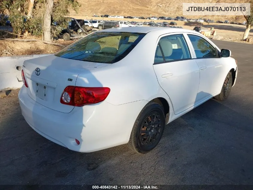 2010 Toyota Corolla Le VIN: JTDBU4EE3AJ070113 Lot: 40843142