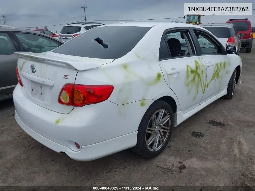 2010 Toyota Corolla S VIN: 1NXBU4EE8AZ382762 Lot: 40849325