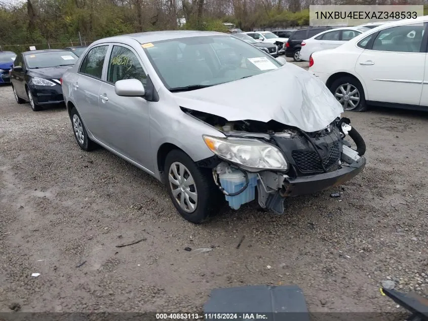 2010 Toyota Corolla Le VIN: 1NXBU4EEXAZ348533 Lot: 40853113