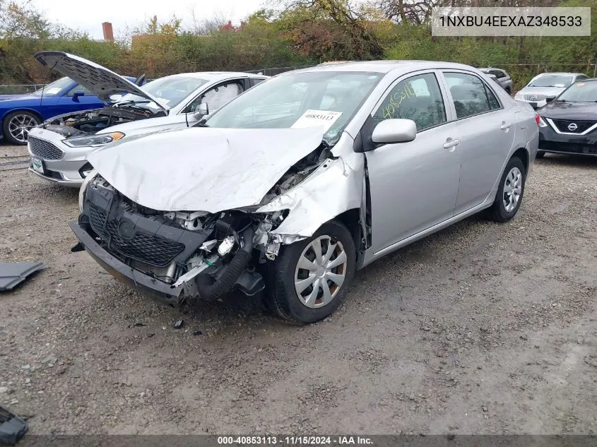 2010 Toyota Corolla Le VIN: 1NXBU4EEXAZ348533 Lot: 40853113