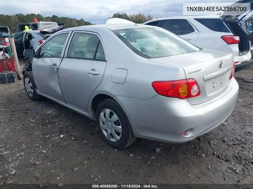 2010 Toyota Corolla Le VIN: 1NXBU4EE5AZ366700 Lot: 40859200