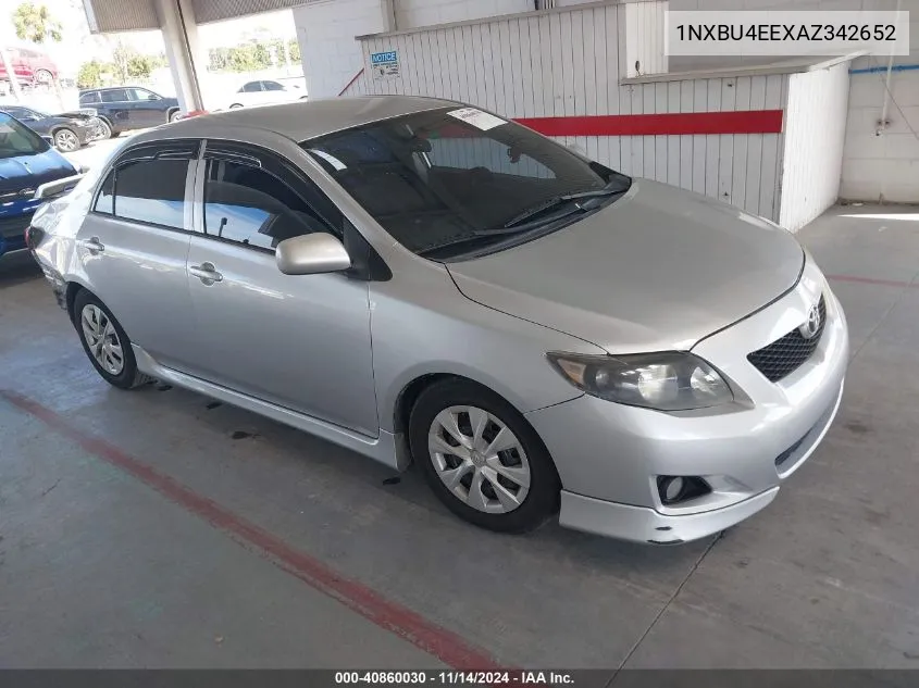 2010 Toyota Corolla Le VIN: 1NXBU4EEXAZ342652 Lot: 40860030