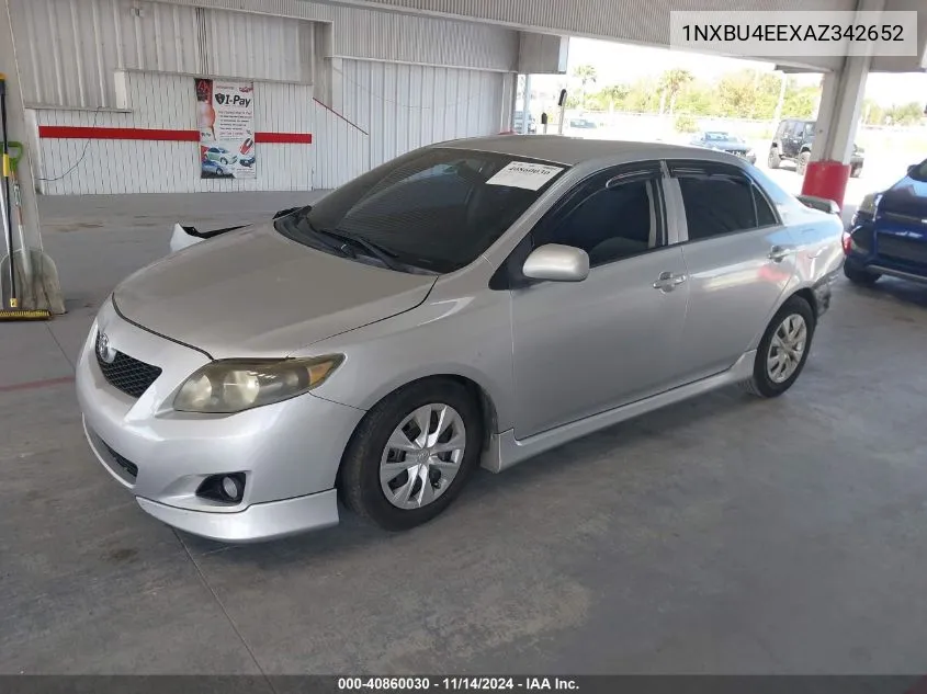 2010 Toyota Corolla Le VIN: 1NXBU4EEXAZ342652 Lot: 40860030