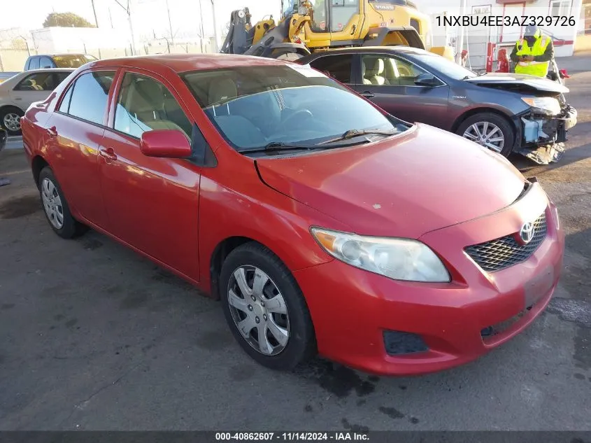 2010 Toyota Corolla Le VIN: 1NXBU4EE3AZ329726 Lot: 40862607