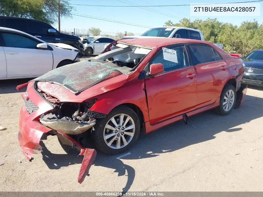 2010 Toyota Corolla S VIN: 2T1BU4EE8AC428057 Lot: 40866239