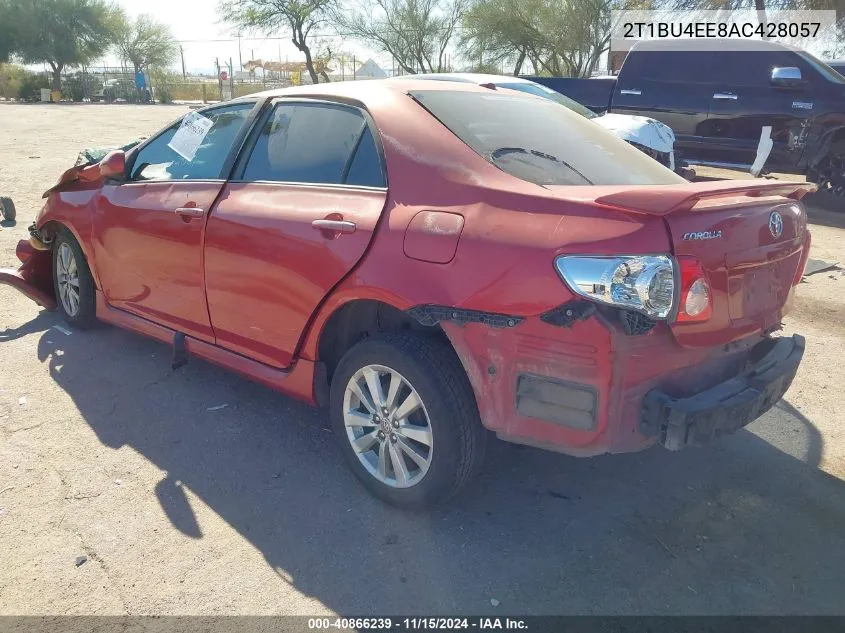 2010 Toyota Corolla S VIN: 2T1BU4EE8AC428057 Lot: 40866239