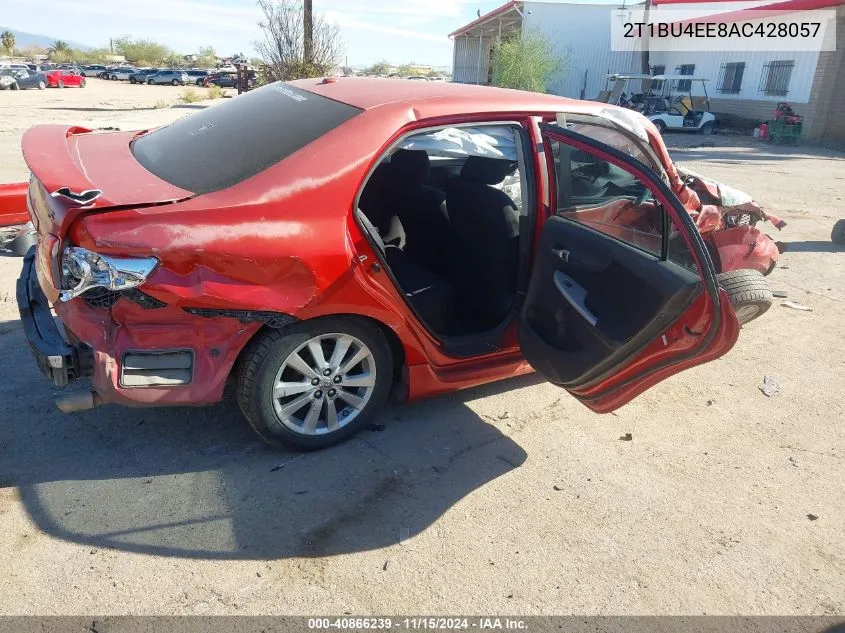 2010 Toyota Corolla S VIN: 2T1BU4EE8AC428057 Lot: 40866239