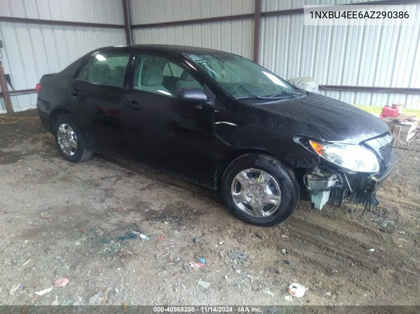 2010 Toyota Corolla Le VIN: 1NXBU4EE6AZ290386 Lot: 40868258