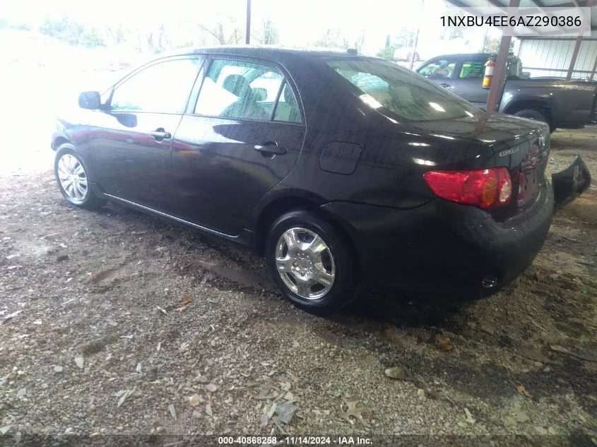 2010 Toyota Corolla Le VIN: 1NXBU4EE6AZ290386 Lot: 40868258