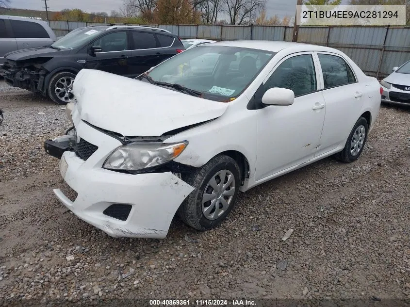 2010 Toyota Corolla Le VIN: 2T1BU4EE9AC281294 Lot: 40869361