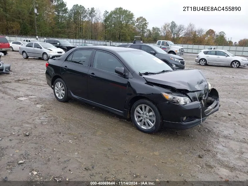 2010 Toyota Corolla S VIN: 2T1BU4EE8AC455890 Lot: 40869644