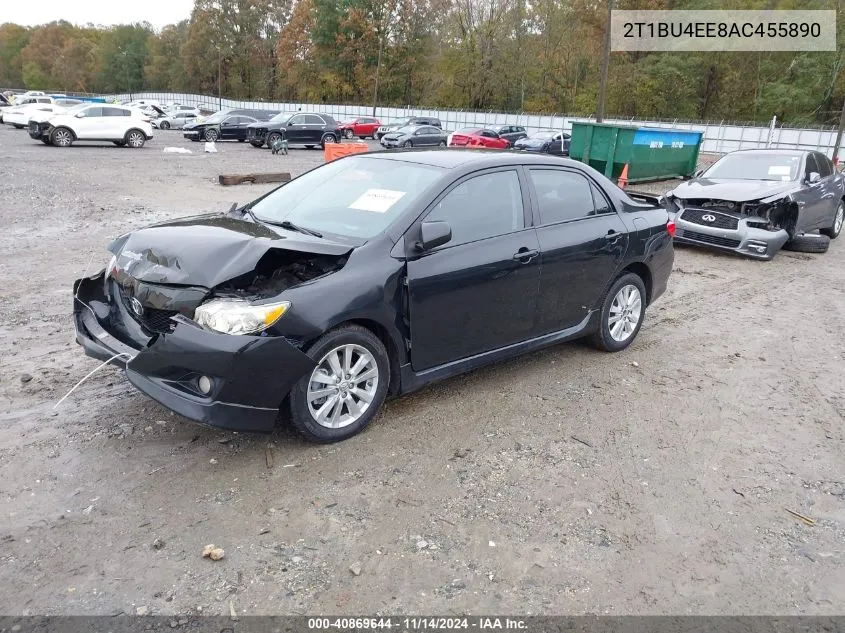 2010 Toyota Corolla S VIN: 2T1BU4EE8AC455890 Lot: 40869644