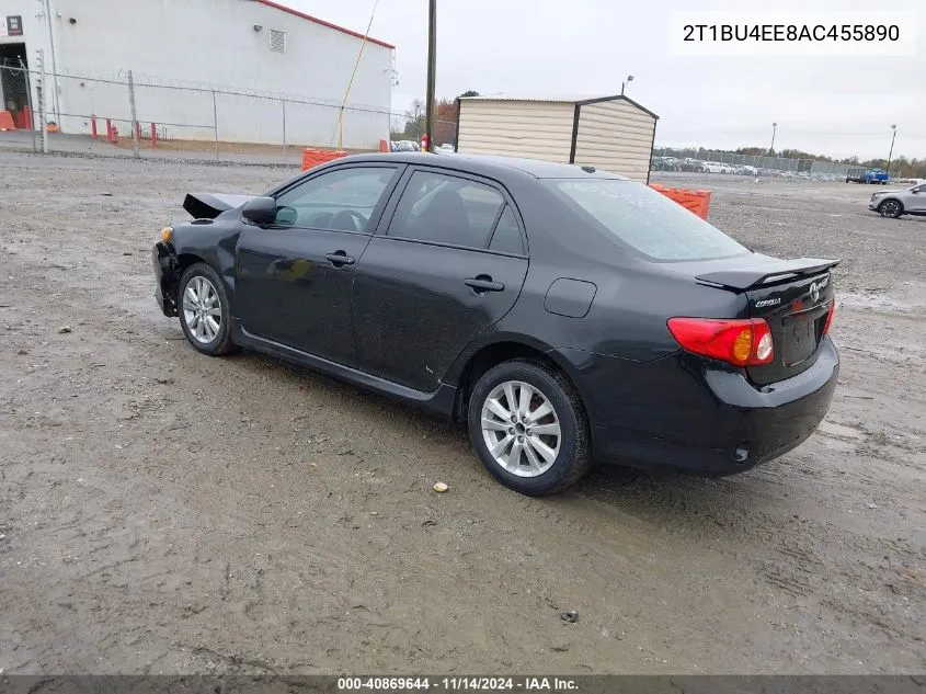 2010 Toyota Corolla S VIN: 2T1BU4EE8AC455890 Lot: 40869644