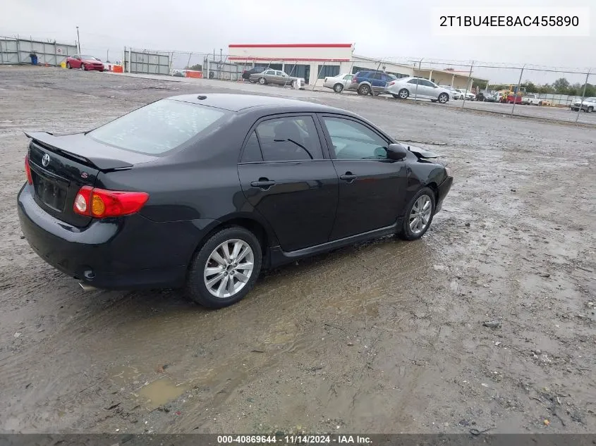 2010 Toyota Corolla S VIN: 2T1BU4EE8AC455890 Lot: 40869644