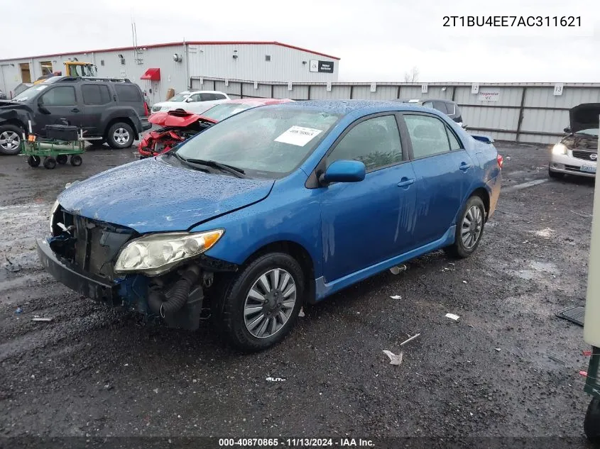 2010 Toyota Corolla S VIN: 2T1BU4EE7AC311621 Lot: 40870865