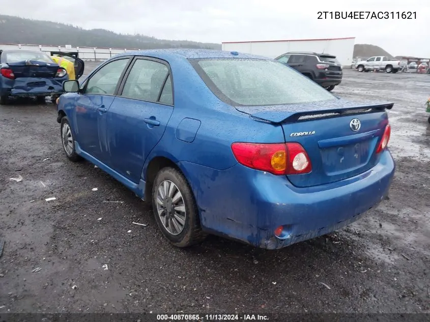 2010 Toyota Corolla S VIN: 2T1BU4EE7AC311621 Lot: 40870865