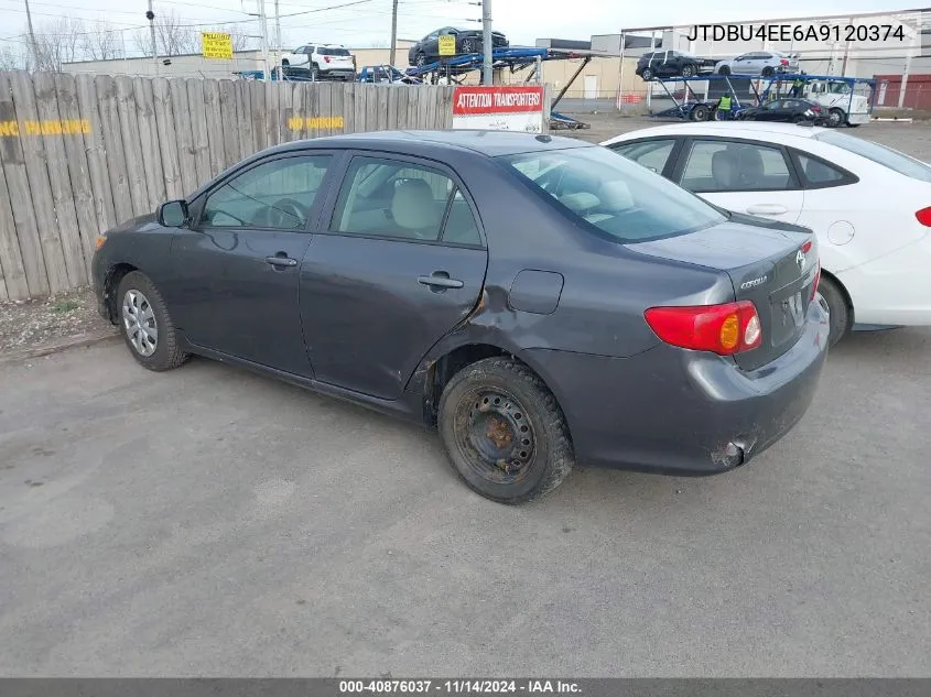 2010 Toyota Corolla Le VIN: JTDBU4EE6A9120374 Lot: 40876037