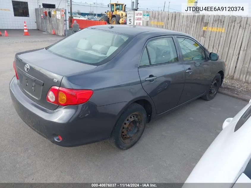 2010 Toyota Corolla Le VIN: JTDBU4EE6A9120374 Lot: 40876037