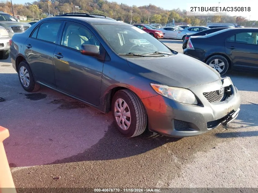 2010 Toyota Corolla Le VIN: 2T1BU4EE1AC350818 Lot: 40876770