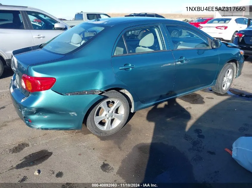 2010 Toyota Corolla Le VIN: 1NXBU4EE5AZ317660 Lot: 40892083