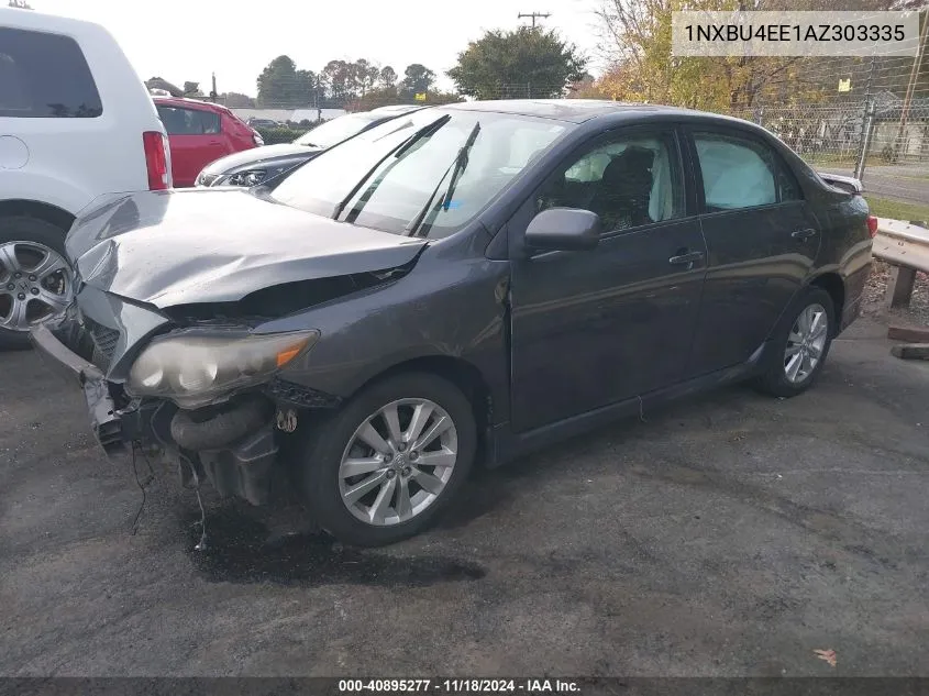 2010 Toyota Corolla S VIN: 1NXBU4EE1AZ303335 Lot: 40895277