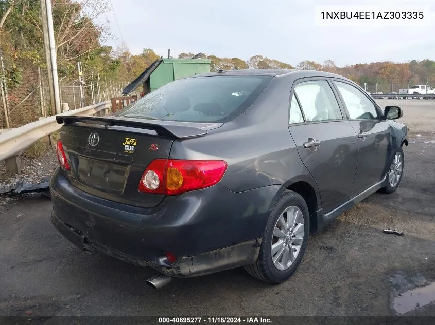 2010 Toyota Corolla S VIN: 1NXBU4EE1AZ303335 Lot: 40895277