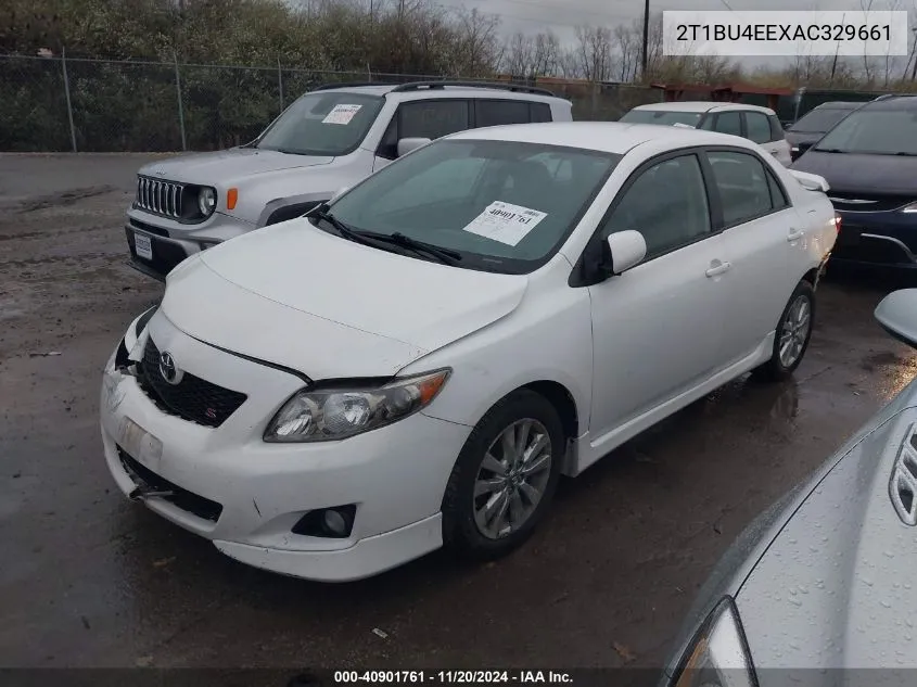 2010 Toyota Corolla S VIN: 2T1BU4EEXAC329661 Lot: 40901761