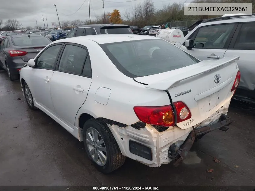 2010 Toyota Corolla S VIN: 2T1BU4EEXAC329661 Lot: 40901761