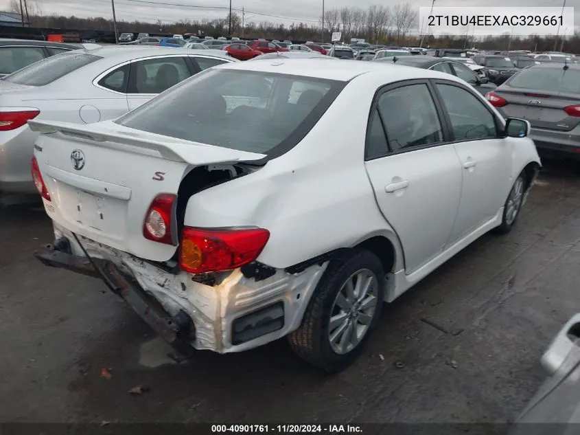 2010 Toyota Corolla S VIN: 2T1BU4EEXAC329661 Lot: 40901761