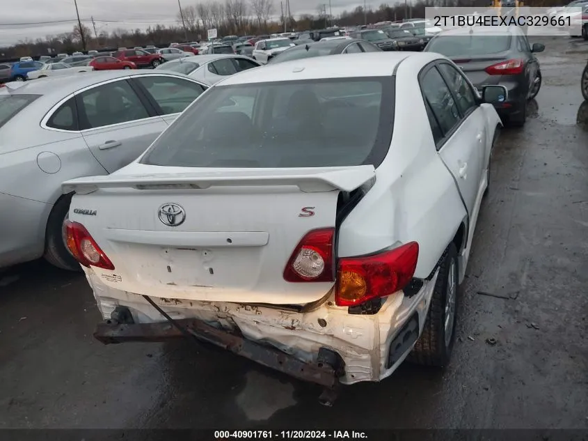 2010 Toyota Corolla S VIN: 2T1BU4EEXAC329661 Lot: 40901761