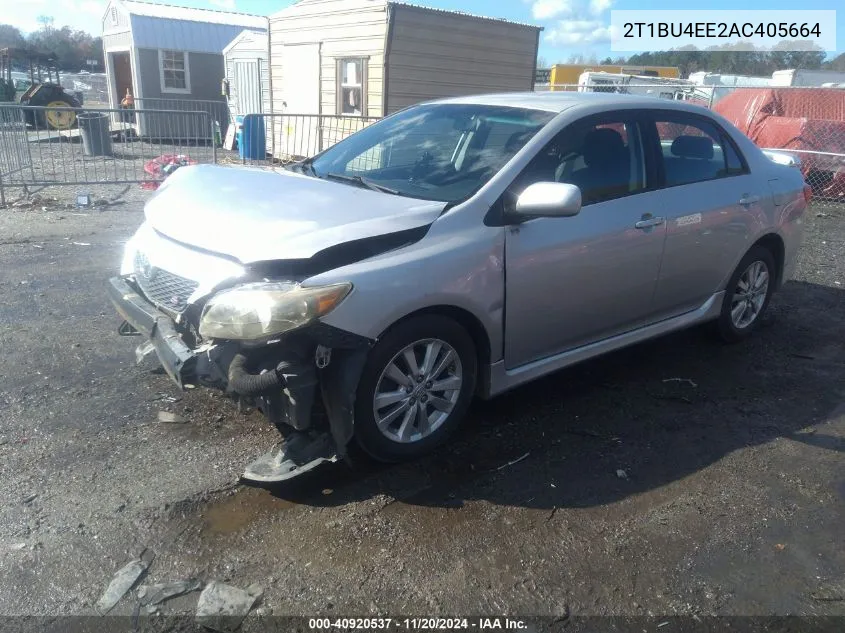 2010 Toyota Corolla S VIN: 2T1BU4EE2AC405664 Lot: 40920537