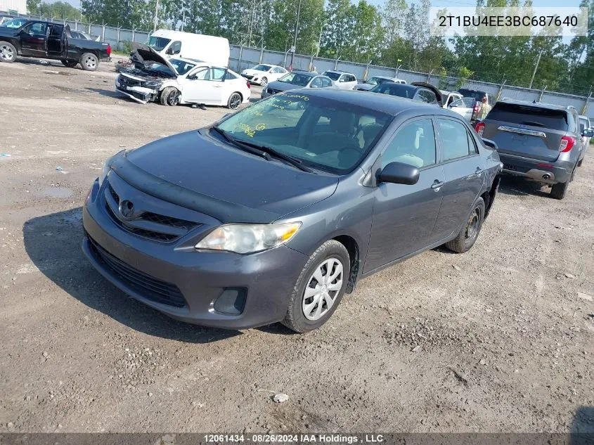 2T1BU4EE3BC687640 2011 Toyota Corolla S/Le