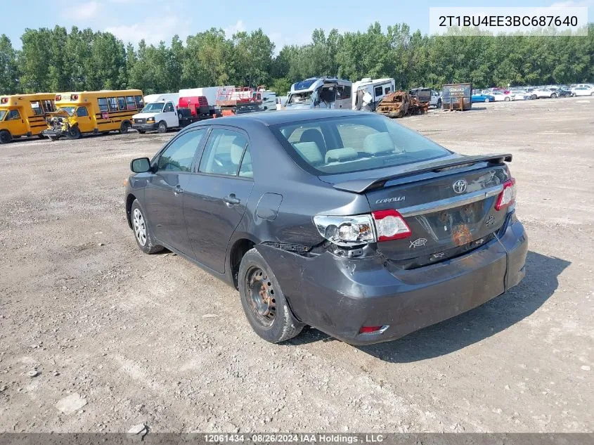 2T1BU4EE3BC687640 2011 Toyota Corolla S/Le