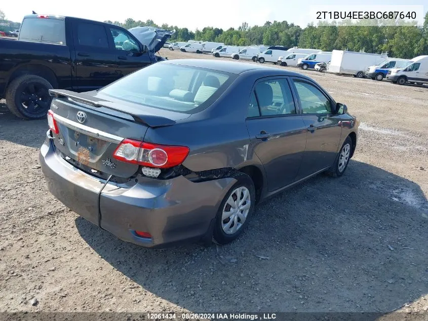 2T1BU4EE3BC687640 2011 Toyota Corolla S/Le