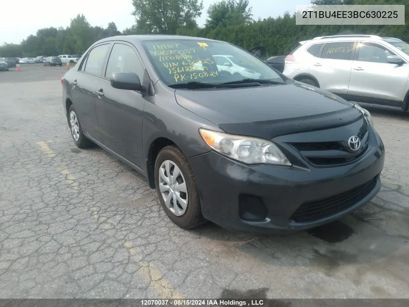 2011 Toyota Corolla VIN: 2T1BU4EE3BC630225 Lot: 12070037